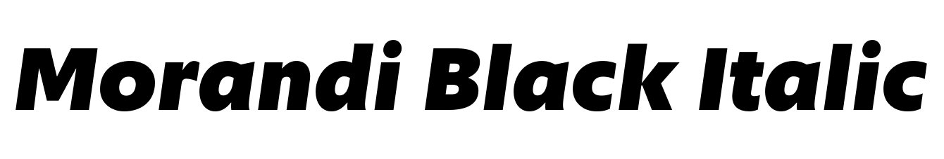 Morandi Black Italic